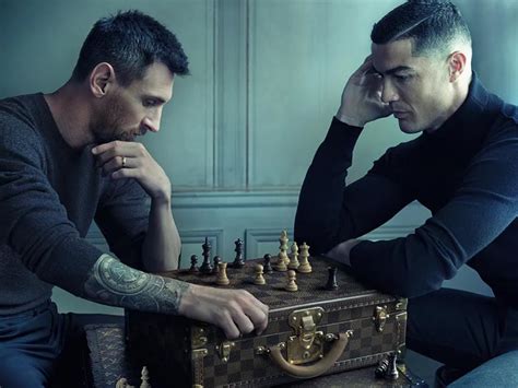 louis vuitton Messi and Ronaldo